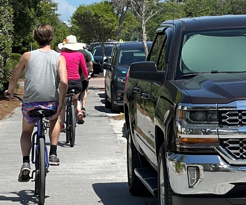 Biking along 30A