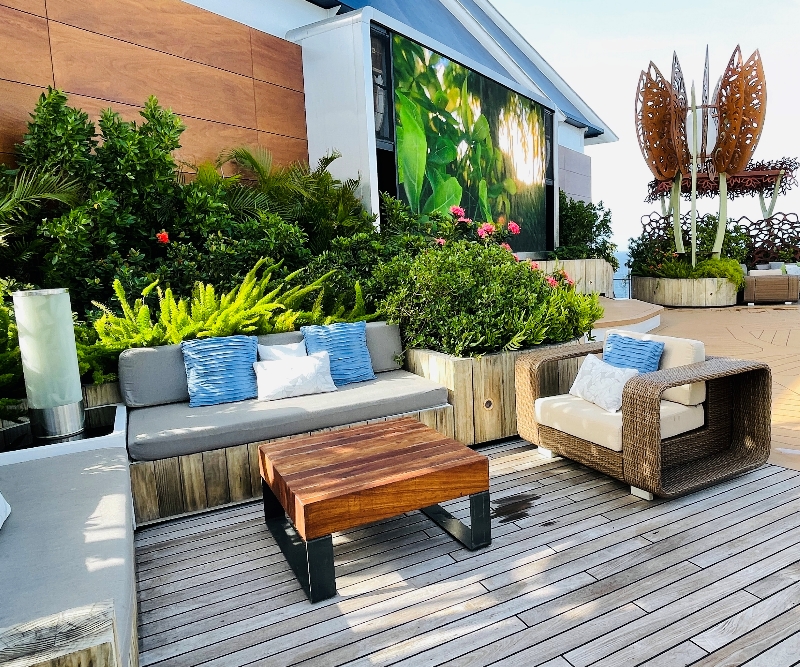 Celebrity Edge Outdoor Sitting Area