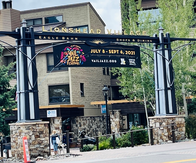 Banner Vail for Jazz Festival