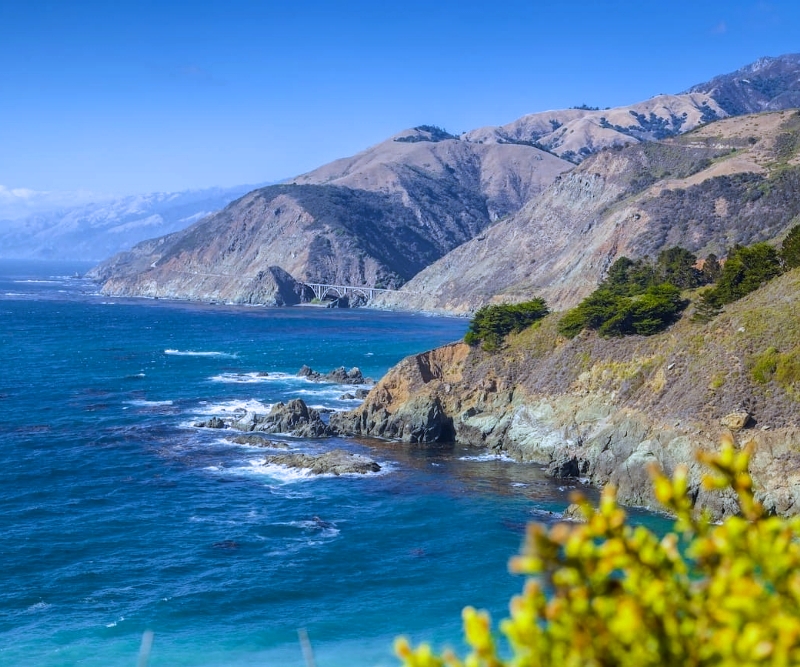 Pacific Ocean & Santa Lucia Mountains