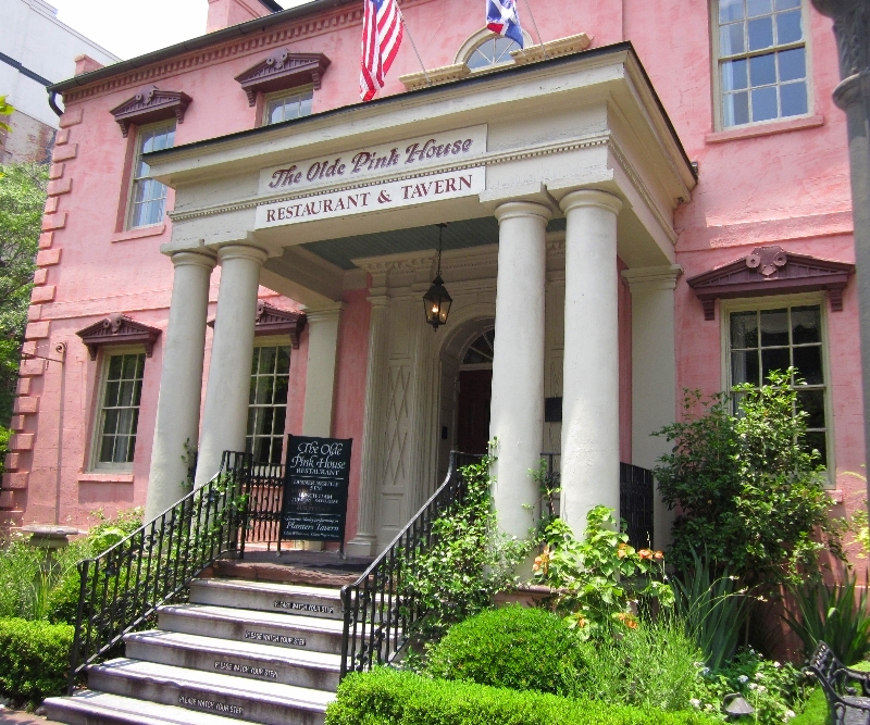 Exterior Old Pink House