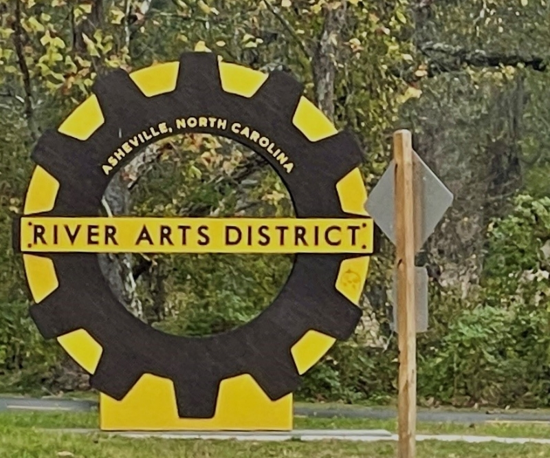 River Arts District Sign