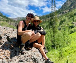 Sitting on a Rock at Booth Falls