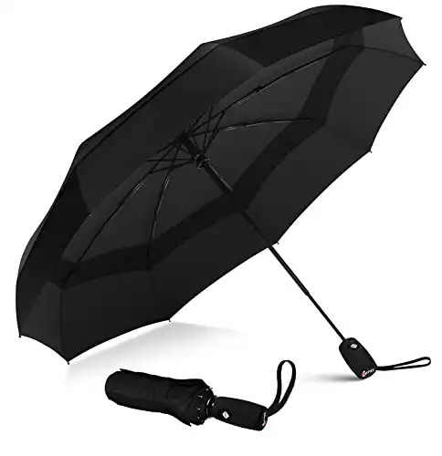 Repel Umbrella Windproof Travel Umbrella - Wind Resistant, Small - Compact, Light, Automatic, Strong, Mini, Folding and Portable - Backpack, Car, Purse Umbrellas for Rain - Men and Women