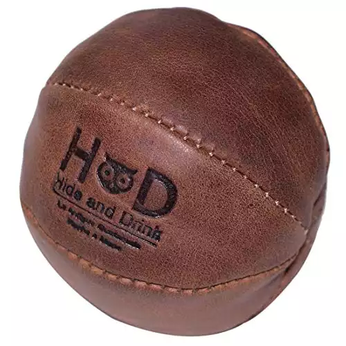 Hide & Drink, Leather Stress Ball, Hand Therapy, Squeeze, Exercise Ball, Physiotherapy, Anxiety