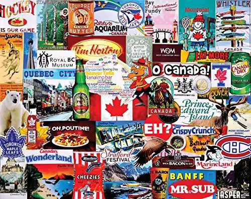 White Mountain Puzzles I Love Canada-1000 Piece Jigsaw Puzzle