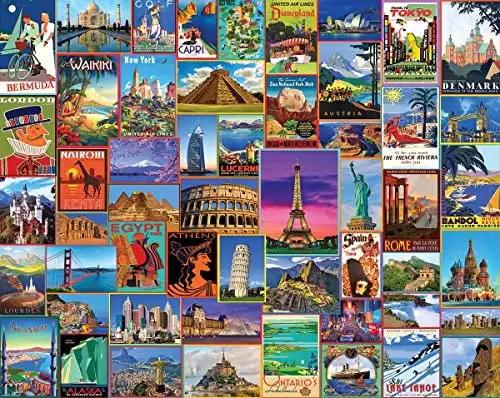 White Mountain Puzzles Best Places In The World - 1000 Piece Jigsaw Puzzle
