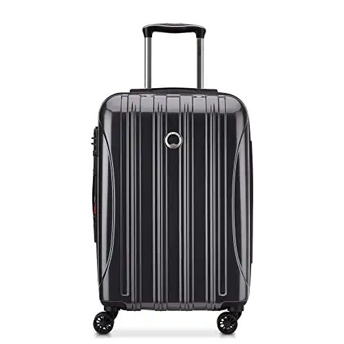 DELSEY Paris Helium Aero Hardside Expandable Luggage with Spinner Wheels, Titanium, Carry-On 21 Inch