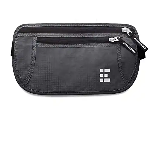 Money Belt for Secure Travel - Concealed Travel Pouch w/RFID Blocking - Secure Important Documents and Money - Durable, Water-Resistant Rip-Stop Nylon w/ RFID Sleeves Set