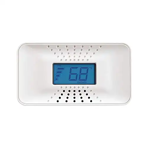 First Alert CO710 Carbon Monoxide Detector with 10-Year Battery and Digital Temperature Display , White