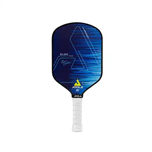 JOOLA Ben Johns Hyperion CAS 16 Pickleball Paddle - Carbon Abrasion Surface with High Grit & Spin, Sure-Grip Elongated Handle, 16mm, with Polypropylene Honeycomb Core, USAPA Approved